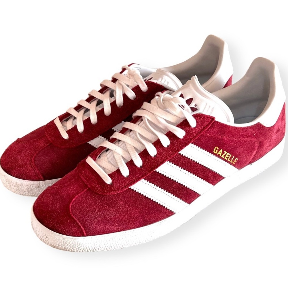 Adidas Original Gazelle Collegiate Burgundy White Gold Sz W 10.5 M 9.5 L… - Picture 4 of 15